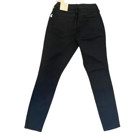 Universal Thread NWT Mid-Rise Curvy Skinny No Fade Black Jeans 2 | 26 Waist - Picture 5 of 12